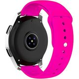 Nezih Case Samsung Galaxy Watch Fe 4/5/6/7 40-42-44-46 mm Uyumlu 20MM Yumuşak Jel Silikon Kordon Kayış - Barbie Pink