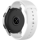 Nezih Case Samsung Galaxy Watch Fe 4/5/6/7 40-42-44-46 mm Uyumlu 20MM Yumuşak Jel Silikon Kordon Kayış - Beyaz