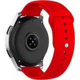 Nezih Case Samsung Galaxy Watch Fe 4/5/6/7 40-42-44-46 mm Uyumlu 20MM Yumuşak Jel Silikon Kordon Kayış - Kırmızı
