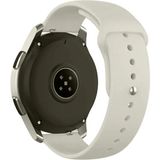 Nezih Case Samsung Galaxy Watch Fe 4/5/6/7 40-42-44-46 mm Uyumlu 20MM Yumuşak Jel Silikon Kordon Kayış - Krem