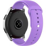 Nezih Case Samsung Galaxy Watch Fe 4/5/6/7 40-42-44-46 mm Uyumlu 20MM Yumuşak Jel Silikon Kordon Kayış - Lila