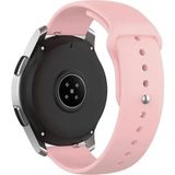 Nezih Case Samsung Galaxy Watch Fe 4/5/6/7 40-42-44-46 mm Uyumlu 20MM Yumuşak Jel Silikon Kordon Kayış - Pudra - Pembe