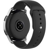 Nezih Case Samsung Galaxy Watch Fe 4/5/6/7 40-42-44-46 mm Uyumlu 20MM Yumuşak Jel Silikon Kordon Kayış - Siyah