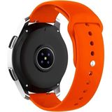 Nezih Case Samsung Galaxy Watch Fe 4/5/6/7 40-42-44-46 mm Uyumlu 20MM Yumuşak Jel Silikon Kordon Kayış - Turuncu
