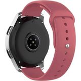 Nezih Case Samsung Galaxy Watch Fe 4/5/6/7 40-42-44-46 mm Uyumlu 20MM Yumuşak Jel Silikon Kordon Kayış - Vişne