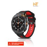 Nezih Case Samsung Galaxy Watch Ultra 47mm Uyumlu Metal Tokalı Sport Yumuşak Silikon Kordon