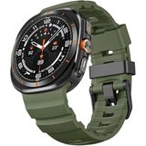 Nezih Case Samsung Galaxy Watch Ultra 47MM Uyumlu Yumuşak Silikon Kordon - Haki