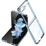 Nezih Case Samsung Galaxy Z Flip 5 Uyumlu Kıpta Full Koruma Lensli Kılıf - Açık Mavi