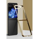 Nezih Case Samsung Galaxy Z Flip 5 Uyumlu Kıpta Full Koruma Lensli Kılıf - Gold