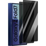 Nezih Case Samsung Galaxy Z Fold 7 Uyumlu 5d Privacy (Hayalet) Cam Ekran Koruyucu Siyah