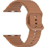 Nezih Case Watch 5/6/7/8/9/10/se/ultra/ultra2 44/45/49mm / Seri 10 46 / Seri 11 46mm Uyumlu Ip Detaylı Wave Kordon - Apple Watch Seri 3/4/5/6/7/8/9/10/se/ultra/ultra2 44mm/45/mm/46mm/49mm - Kahverengi