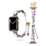 Nezih Case Watch Seri 2/3/4/5/6/7/8/9/se 38 40 41mm Seri 10 42mm / Seri 11 42mm Uyumlu Taşlı Tasarım Kordon