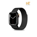 Nezih Case Watch Seri 5/6/7/8/9/se 38/40/41mm Seri 10 42 / Seri 11 42mm Uyumlu Hasır Örgü Metal Milano Kordon