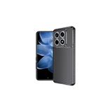 Nezih Case Xiaomi 14T Pro Uyumlu Kamera Korumalı, Karbon Tasarım, Ultra Koruma, Silikon Kılıf, Siyah