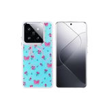 Nezih Case Xiaomi 14T Uyumlu Airbag Tasarımlı Desenli Kapak Kılıf, Kelebek, Mavi