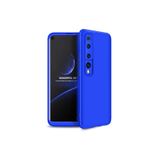 Nezih Case Xiaomi Mi 10 ile Uyumlu Sert Silikon Kılıf, Mat Görünüm, Ultra İnce, Mavi