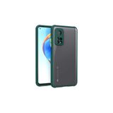Nezih Case Xiaomi Mi 10T 5G Uyumlu Renkli Tırtıklı Kenarlı Silikon Kılıf, Koyu Yeşil