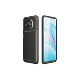 Nezih Case Xiaomi Mi 10T Lite 5G ile Uyumlu Kamera Korumalı Carbon Tasarım Silikon Kılıf, Siyah