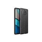 Nezih Case Xiaomi Mi 10T Lite 5G Uyumlu Deri Görünüm Silikon Kılıf, Siyah