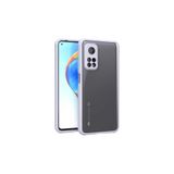 Nezih Case Xiaomi Mi 10T Pro 5G ile Uyumlu Renkli Tırtıklı Kenarlı Silikon Kılıf, Mor