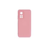 Nezih Case Xiaomi Mi 10T Pro 5G Uyumlu Kadife İç Yüzeyli Silikon Kılıf, Açık Pembe