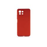 Nezih Case Xiaomi Mi 11 Lite ile Uyumlu Kamera Korumalı Esnek Yumuşak Silikon Kılıf, Kırmızı