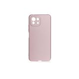 Nezih Case Xiaomi Mi 11 Lite ile Uyumlu Kamera Korumalı Esnek Yumuşak Silikon Kılıf, Rose Gold