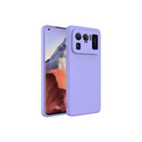 Nezih Case Xiaomi Mi 11 Ultra ile Uyumlu Kılıf, Kamera Korumalı, Kadife İç Yüzeyli, Silikon Kapak, Lila