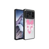 Nezih Case Xiaomi Mi 11 Ultra Uyumlu Aynalı Desenli Kamera Korumalı Parlak Kapak Kılıf, Süper Anne