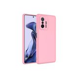 Nezih Case Xiaomi Mi 11T 5G Uyumlu Kadife İç Yüzeyli Silikon Kılıf, Açık Pembe