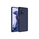 Nezih Case Xiaomi Mi 11T 5G Uyumlu Kadife İç Yüzeyli Silikon Kılıf, Lacivert