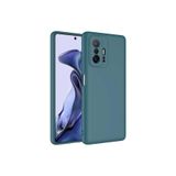 Nezih Case Xiaomi Mi 11T Pro Uyumlu Kılıf, Kamera Korumalı, Kadife İç Yüzeyli Silikon Kapak, Koyu Yeşil