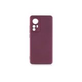 Nezih Case Xiaomi Mi 12 Uyumlu Soft Tasarım Yumuşak Silikon Kılıf, Mürdüm