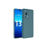 Nezih Case Xiaomi Mi 13 Lite ile Uyumlu Kılıf, Kamera Korumalı, Kadife İç Yüzeyli, Silikon Kapak, Koyu Yeşil