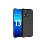Nezih Case Xiaomi Mi 13 Lite ile Uyumlu Kılıf, Kamera Korumalı, Kadife İç Yüzeyli, Silikon Kapak, Siyah
