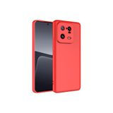 Nezih Case Xiaomi Mi 13 Pro Kılıf, Kamera Korumalı, Kadife İç Yüzeyli, Silikon Kapak, Kırmızı