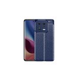 Nezih Case Xiaomi Mi 13 Pro Uyumlu Deri Görünümlü Dikiş Desenli Kamera Korumalı Kılıf, Lacivert