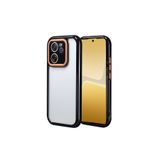 Nezih Case Xiaomi Mi 13T Pro ile Uyumlu Kılıf, Kamera Koruması, Renkli Kenarlar, Mat Silikon Arka, Siyah