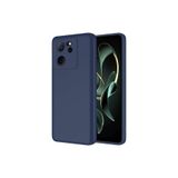 Nezih Case Xiaomi Mi 13T Pro Kılıf, Kadife İç Yüzeyli, Kamera Korumalı, Silikon Kapak, Koyu Mavi