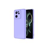 Nezih Case Xiaomi Mi 13T Pro Kılıf, Kadife İç Yüzeyli, Kamera Korumalı, Silikon Kapak, Lila