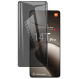 Nezih Case Xiaomi Mi 14T, Mi 14T Pro ile Uyumlu 5D Privacy Cam Ekran Koruyucu, Siyah