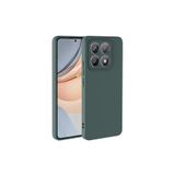 Nezih Case Xiaomi Mi 14T Pro Uyumlu Kadife İç Yüzeyli Silikon Kılıf, Koyu Yeşil