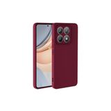 Nezih Case Xiaomi Mi 14T Uyumlu Kadife İç Yüzeyli Silikon Kılıf, Koyu Mor