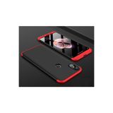 Nezih Case Xiaomi Mi 6x ile Uyumlu Sert Silikon Kılıf, Mat Görünüm, Ultra İnce, Siyah/Kırmızı