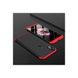 Nezih Case Xiaomi Mi 8 Uyumlu Sert Silikon Kılıf, Mat Görünüm Ultra İnce, Siyah/Kırmızı