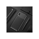 Nezih Case Xiaomi Mi 9 Uyumlu Kamera Korumalı Carbon Tasarım Silikon Kılıf, Siyah