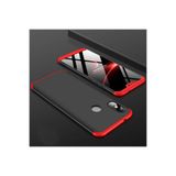 Nezih Case Xiaomi Mi A2 Lite ile Uyumlu Sert Silikon Kılıf, Mat Görünüm, Ultra İnce, Siyah/Kırmızı