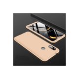 Nezih Case Xiaomi Mi A2 Lite Uyumlu Sert Silikon Kılıf, Mat Görünüm, Ultra İnce, Gold