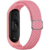 Nezih Case Xiaomi Mi Band 3/4/5/6 Akıllı Bileklik Örgü Kordon Pembe