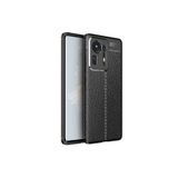 Nezih Case Xiaomi Mi Mix 4 Uyumlu Deri Görünüm Silikon Kılıf, Siyah